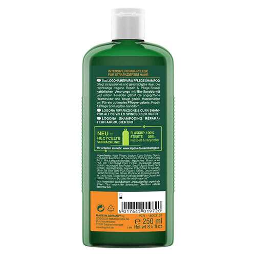 Logona Repair &amp; Pflege Shampoo Bio-Sanddorn - 2