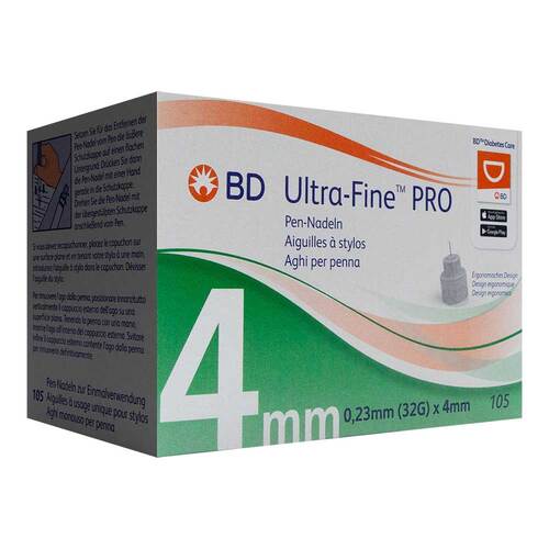 BD Ultra-Fine Pro Pen-Nadeln 4 mm 32 G 0,23 mm - 1
