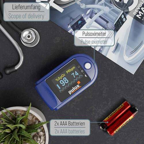 Pulox PO-200 Solo Pulsoximeter blau - 5