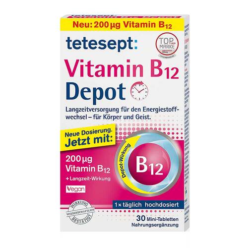 Tetesept Vitamin B12 Depot 200 µg Filmtabletten - 1