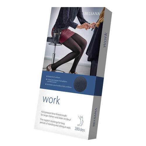 Belsana work AD S dunkelgrau mit Spitze  - 1