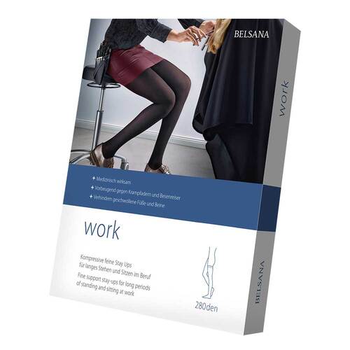 Belsana work AG M grap.Stayups dunkelgrau mit Spitze  - 1