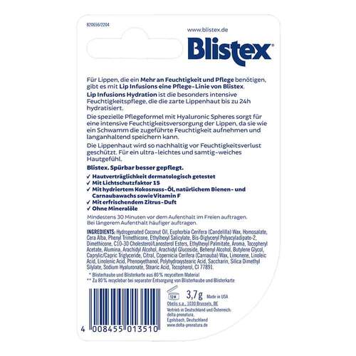 Blistex Lip Infusions Hydration Stift - 3