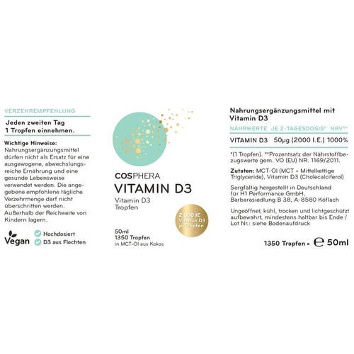 Cosphera Vitamin D3 Tropfen - 3