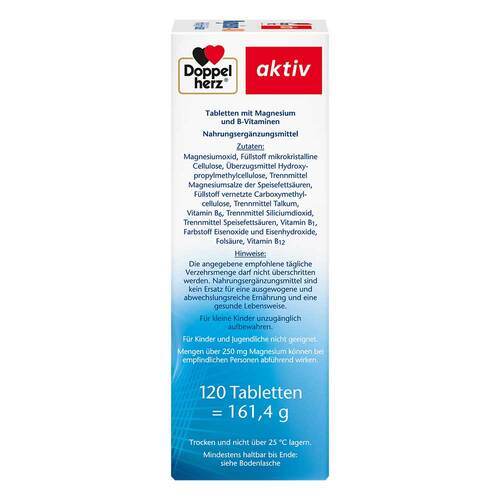 Doppelherz Magnesium 400 + B1 + B6 + B12 + Fols&auml;ure Tabletten  - 3