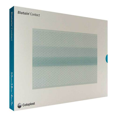 Biatain Contact Silikon Kont.Auflage 10x18 cm n.haft. - 1
