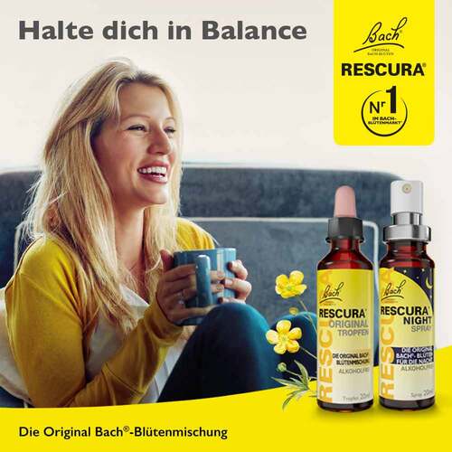 Bachbl&uuml;ten Original Rescura Tropfen mit Alkohol - 4