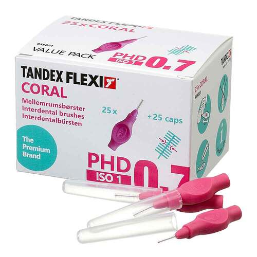 Tandex Flexi Interdentalb&uuml;rste coral pink PHD0.7 / ISO1 - 1