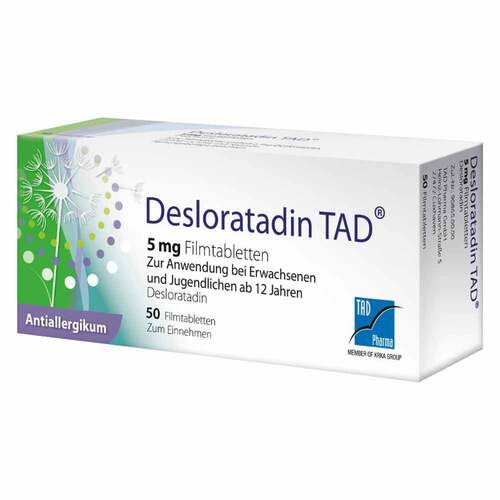 Desloratadin TAD 5 mg Filmtabletten bei Pharmeo