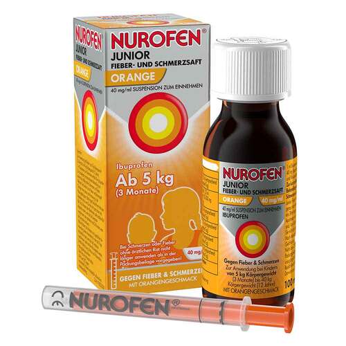 NUROFEN® Junior Fieber- und Schmerzsaft Orange 40 mg/ml - 1