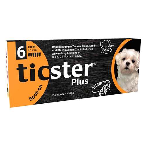 ticster Plus Spot-on f&uuml;r Hunde von 4 bis 10 kg - 1