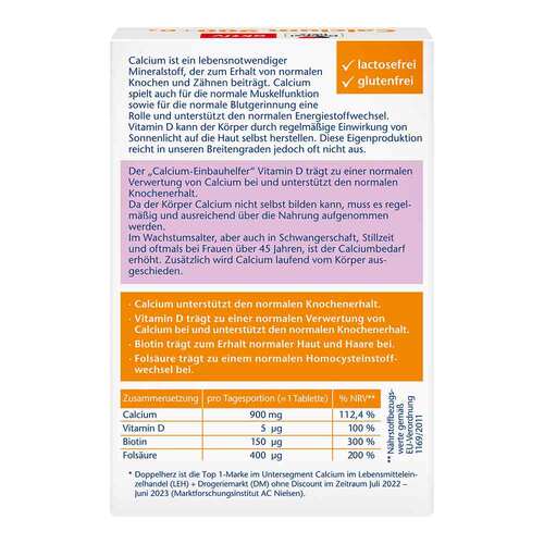 Doppelherz Calcium 900 + D3 Tabletten - 2