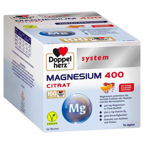 Doppelherz Magnesium 400 Citrat system Granulat - 1