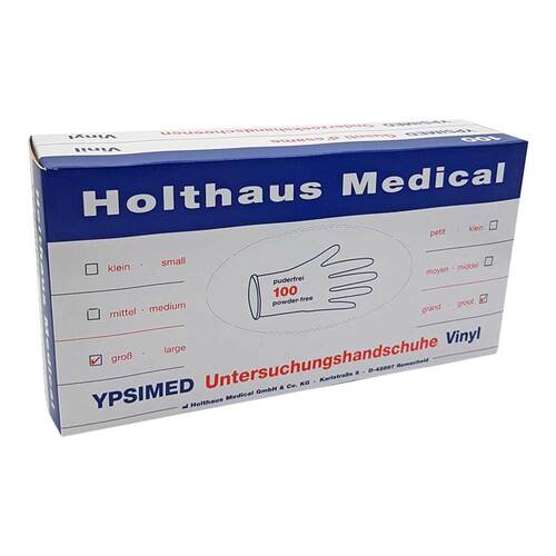 Untersuchungshandschuhe Ypsimed Vinyl unste.pf L - 1