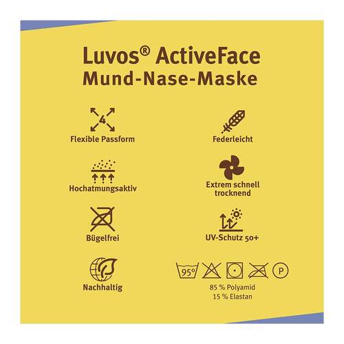 Luvos Activeface Mund-Nase-Maske Gr&ouml;&szlig;e 1 wei&szlig;-bl. - 3