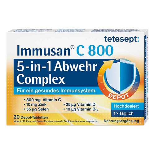 Tetesept Immusan C 800 5in1 Abwehr Complex Tabletten  - 1