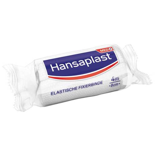 Hansaplast elastische Fixierbinde gekreppt 8 cmx4 m - 1