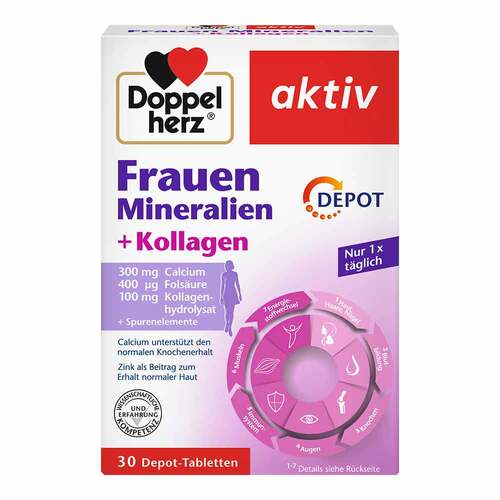 Doppelherz Frauen Mineralien + Kollagen Depot Tabletten  - 1