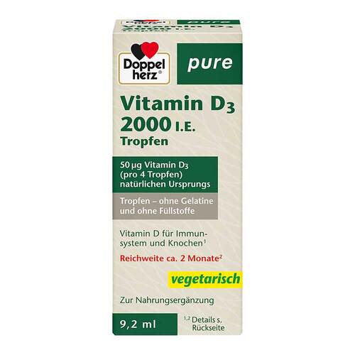 Doppelherz Vitamin D3 2000 I.E. pure Tropfen - 1