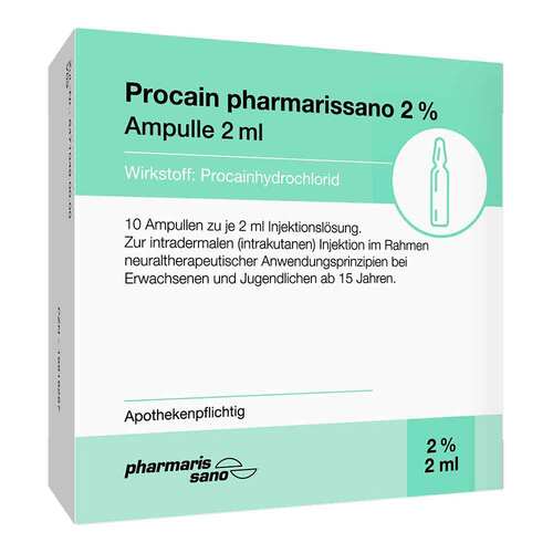 Procain pharmarissano 2% Injektionsl&ouml;sung Ampullen 2 ml - 1