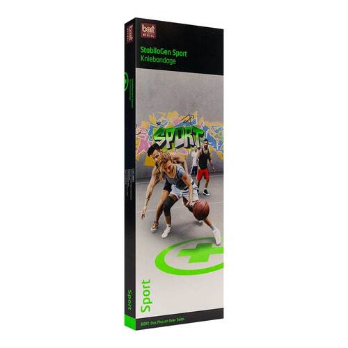 Bort Stabilogen Sport Kniebandage Gr&ouml;&szlig;e 6 + schw / gr&uuml;n - 1