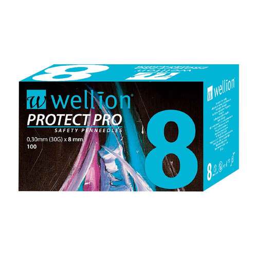 Wellion Protect Pro Safety Pen-Needles 30 G 8 mm - 1