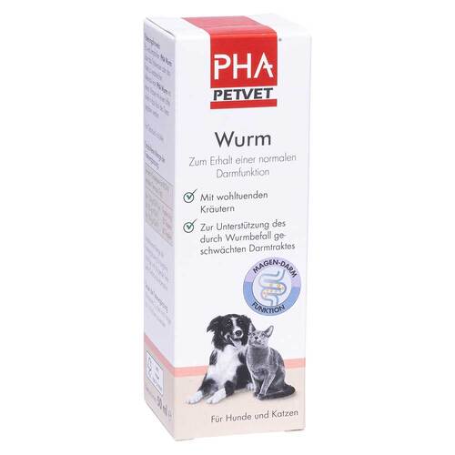 PHA Wurm Tropfen f&uuml;r Hunde / Katzen - 2