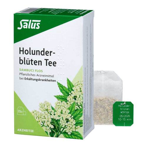 Holunderbl&uuml;ten Arzneitee Sambuci flos Salus Fbeutel  - 1