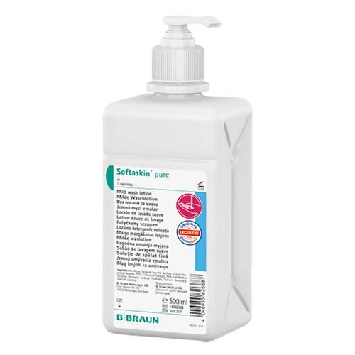 Softaskin pure Waschlotion Flasche mit Dosierpumpe - 1