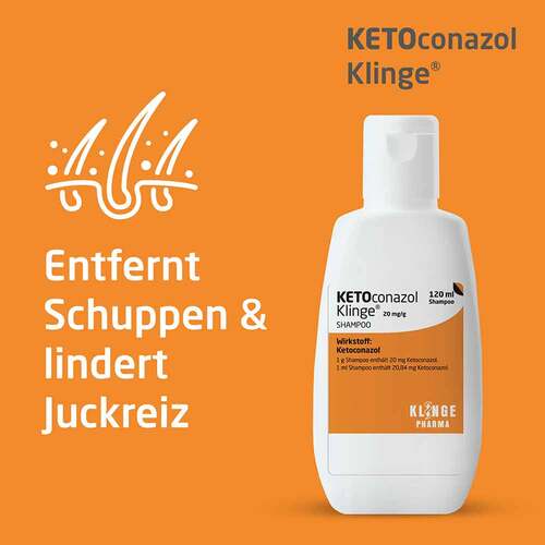 Ketoconazol Klinge 20 mg / g Shampoo - 3