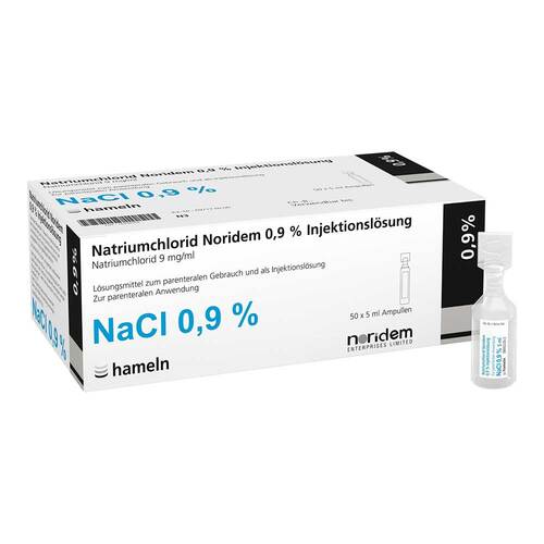 Natriumchlorid Noridem 0,9% Injektionsl&ouml;sung Ampulle  - 1