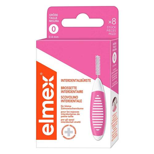 Elmex Interdentalb&uuml;rsten Iso Gr&ouml;&szlig;e 0 0,4 mm rosa - 1