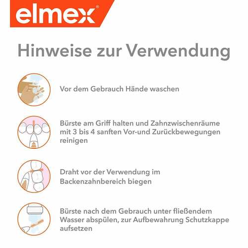 Elmex Interdentalb&uuml;rsten Iso Gr&ouml;&szlig;e 0 0,4 mm rosa - 4