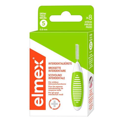 Elmex Interdentalb&uuml;rsten Iso Gr&ouml;&szlig;e 5 0,8 mm gr&uuml;n - 1