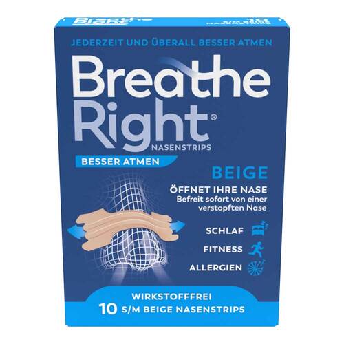 Besser Atmen Breathe Right® Nasenpflaster normal beige - 1