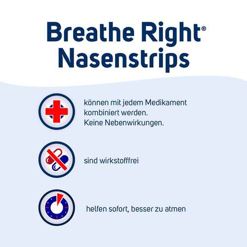 Besser Atmen Breathe Right Nasenpflaster gro&szlig; beige - 3