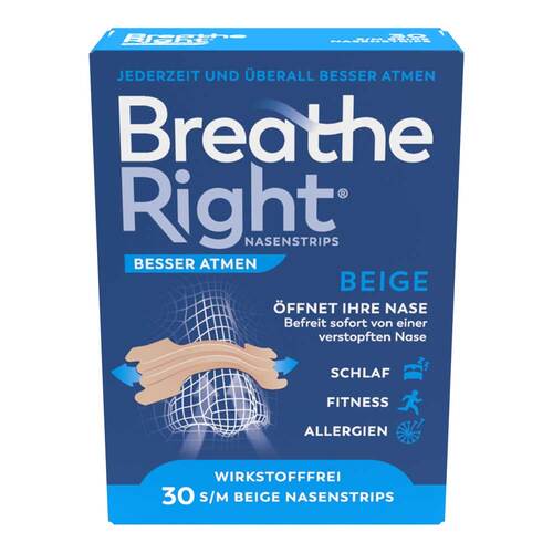 Besser Atmen Breathe Right® Nasenpflaster normal beige - 1