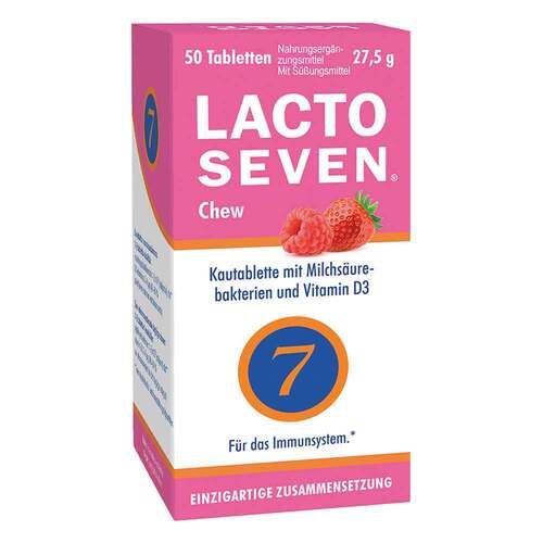 Lacto Seven Chew laktose-, gluten-, zuckerfreie Kautabletten - 1