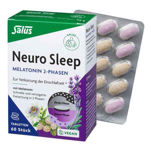 Neuro Sleep Melatonin 2-Phasen Tabletten Salus - 1