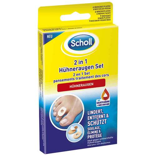 Scholl 2in1 H&uuml;hneraugen Set - 1