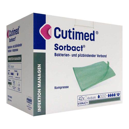 Cutimed Sorbact Kompressen 4x6 cm - 1