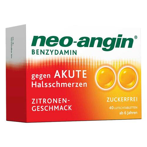 neo-angin® Benzydamin gegen akute Hasschmerzen Zitrone - 1