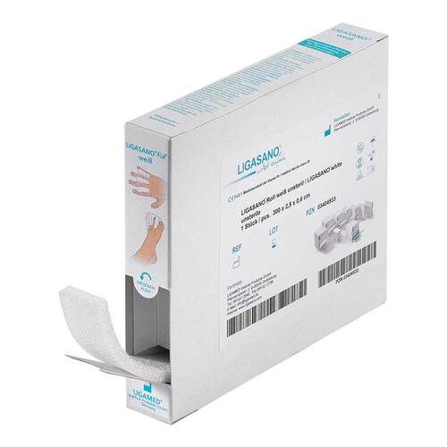 Ligasano Roll wei&szlig; Verband 0,6x2,5x300 cm unsteril - 1
