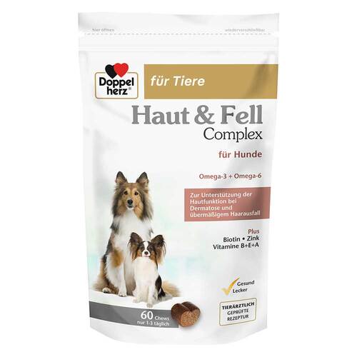 Doppelherz f&uuml;r Tiere Haut &amp; Fell Compl.Chews f&uuml;r Hunde - 1