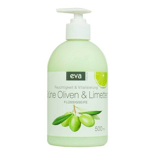 Eva Natura cremige Fl&uuml;ssigseife Oliven + Limetten - 1