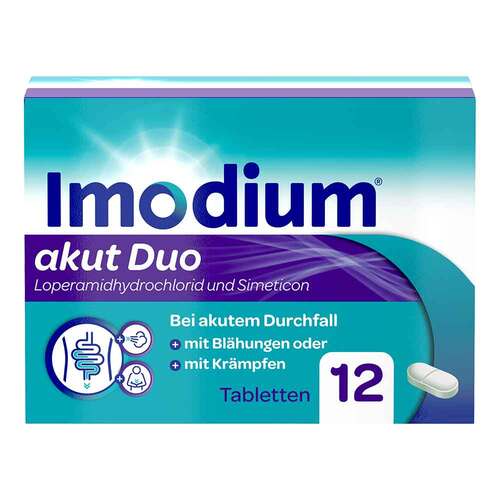 Imodium akut Duo - bei akutem Durchfall mit Bl&auml;hungen - 1