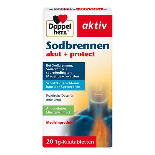 Doppelherz Sodbrennen akut + protect Kautabletten - 1