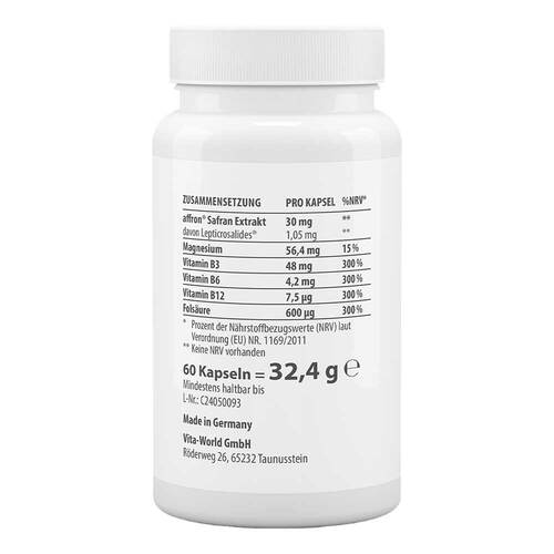 Safran Extrakt 30 mg Kapseln - 2