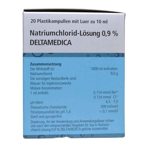 Natriumchlorid-L&ouml;sung 0,9% Deltamedica Luer Pl. - 3