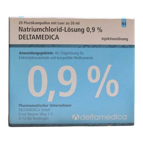 Natriumchlorid-L&ouml;sung 0,9% Deltamedica Luer Pl. - 1